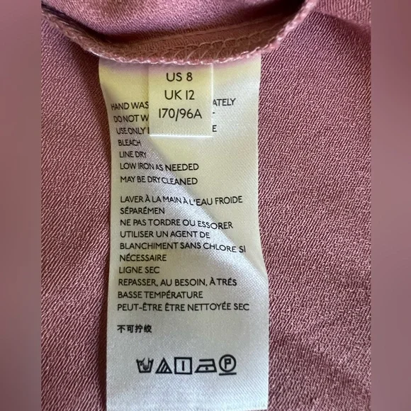 Free People‎ Beatrice Satin Maxi Dress Pink/rose size 8 NWT - Picture 11 of 16